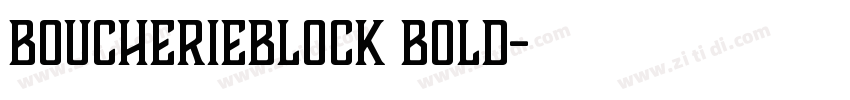 BoucherieBlock Bold字体转换